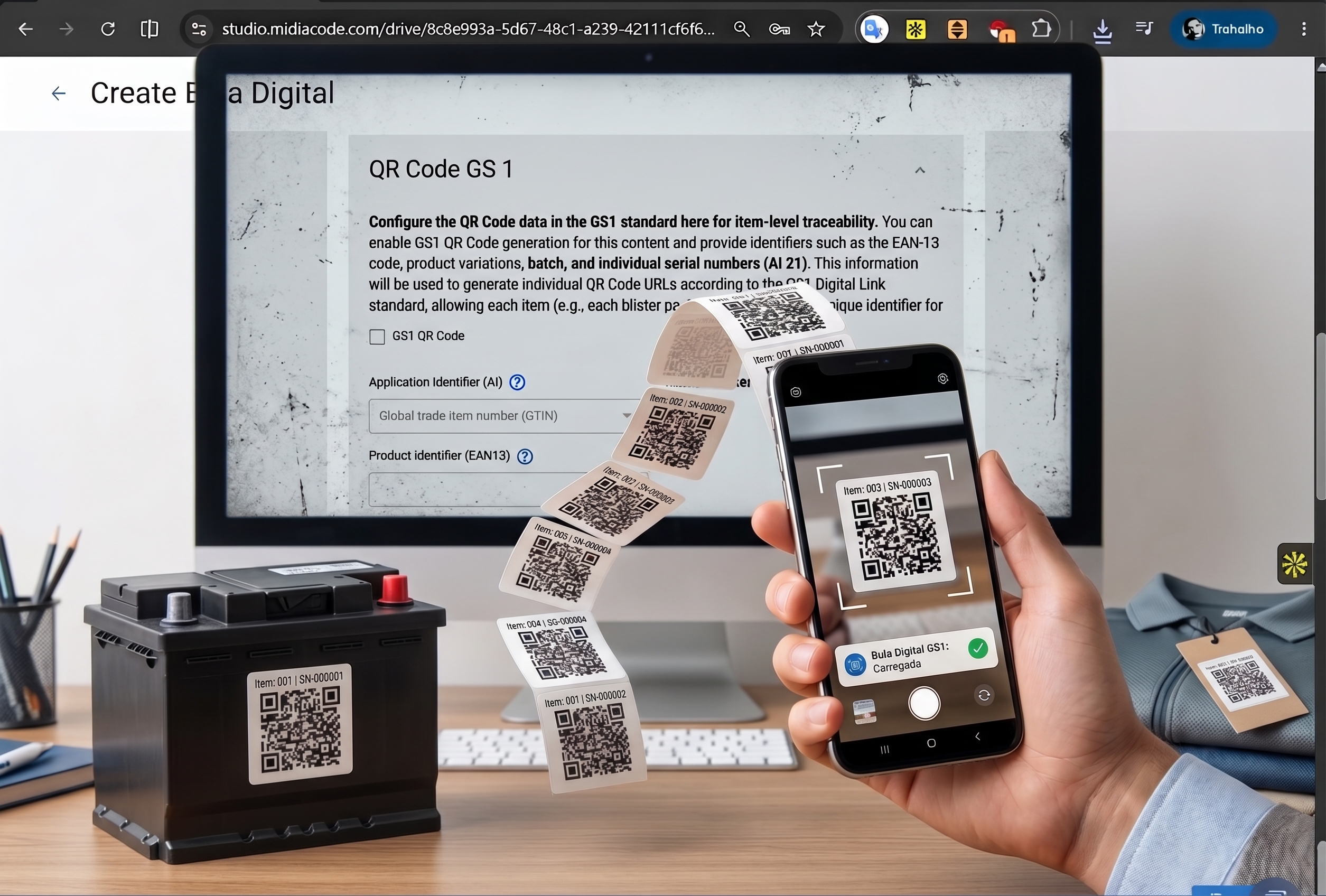 GS1 Serialization & QR Generator